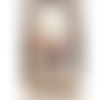 Hotte de noël personnalisée "chiot, bonnet de noël" en coton avec cordon de serrage–parfait pour glisser les cadeaux des enfants