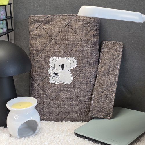 Pochette+marque page offert pour livre, réversible, housse liseuse, protection broché, idée de cadeau pour lecteur