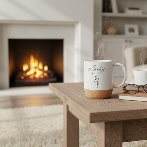 Mug personnalisé cadeau décor fleur | fête - cadeau - anniversaire