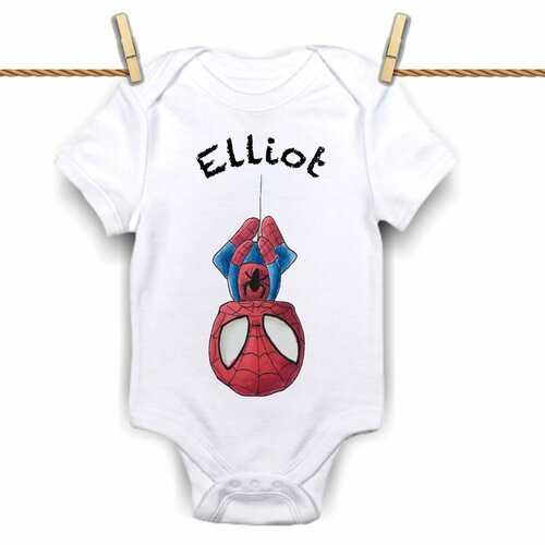 Body Personnalise Cadeau De Naissance Cadeau Personnalise Bebe Body Bebe Spider Man Super Heros Body Garcon Un Grand Marche