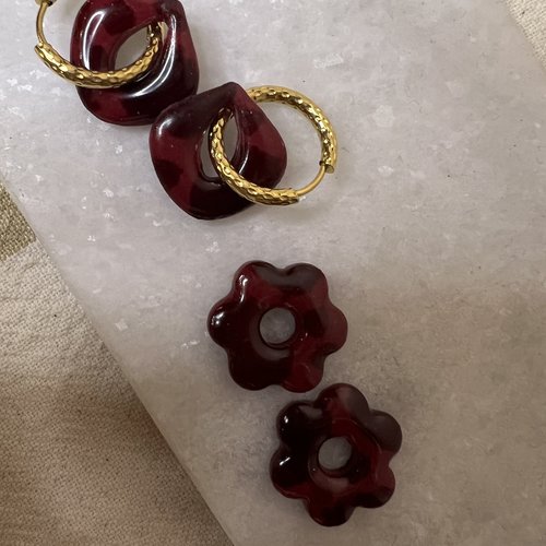 Pampilles fleur tortoise