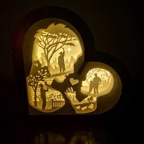 Shadow box père et fils