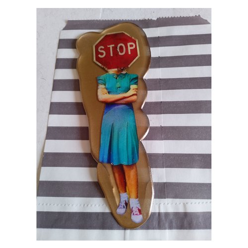 Magnet résine "stop"