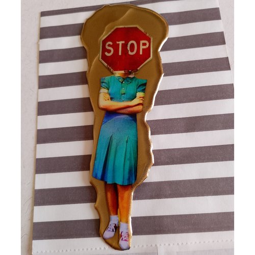 ​magnet résine « stop »