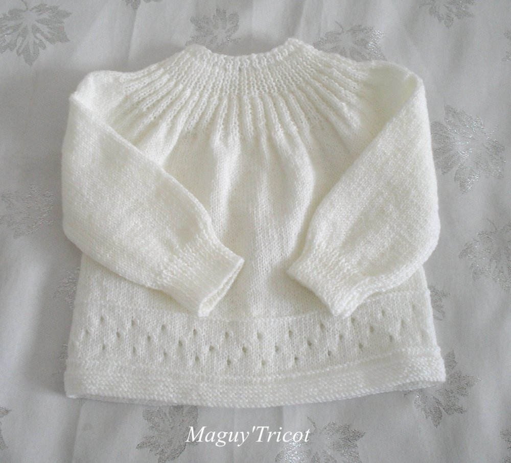 Brassiere Layette Bebe Laine Blanche Naissance A 3 Mois Un Grand Marche