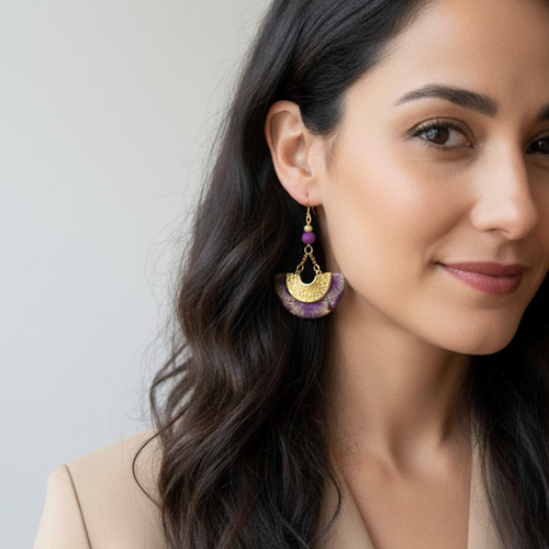 Boucles d'oreilles cāpa