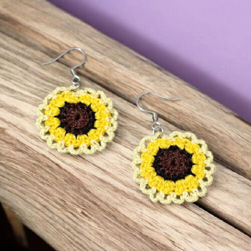 Boucles d'oreilles " florasol "