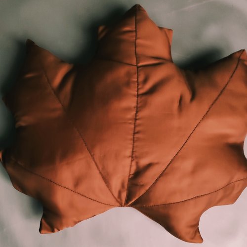 Coussin forme feuille