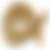 10 perles bois coco rondelle naturel 15mm
