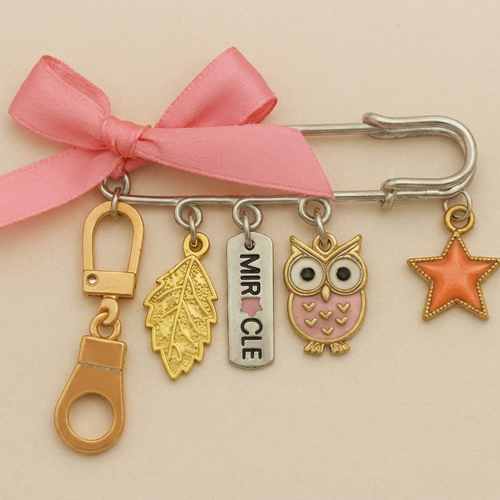 Broche porte-bonheur “emma, mon cœur” – bijou poétique à offrir – cadeau plein de douceur