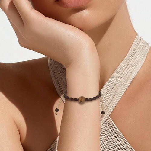 Bracelet jaspe paysage pierre naturelle fait main | perles argent 925 hypoallergénique | bijou macramé boho homme femme paris