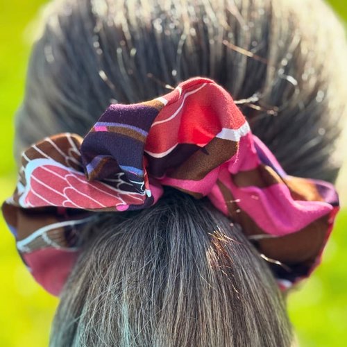 Chouchou en tissu pour les cheveux, éco-responsable