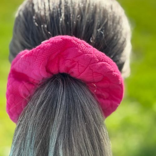 Chouchou en tissu pour les cheveux, éco-responsable