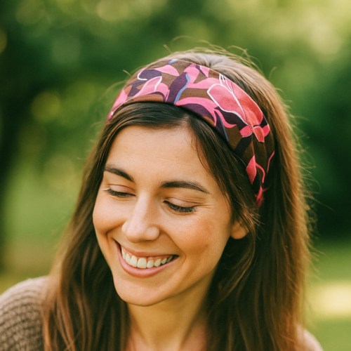 Bandeau cheveux femme, fait main et éco-responsable