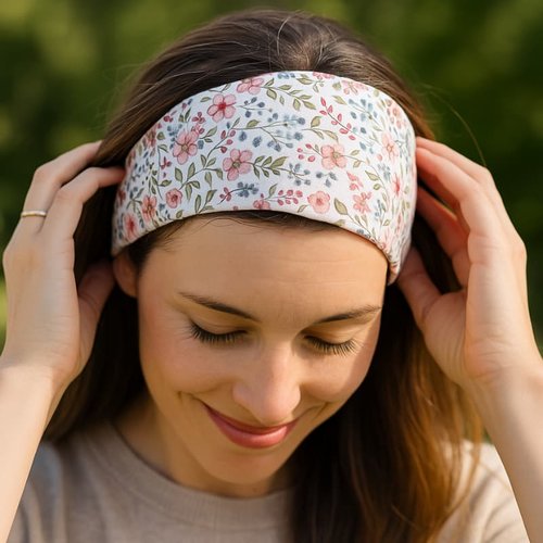 Bandeau cheveux femme, fait main et éco-responsable