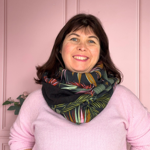 Tour de cou femme en laine tressés et viscose – écharpe tube chaude, réversible