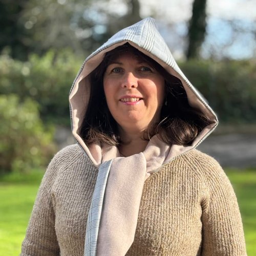 Echarpe capuche femme réversible