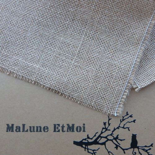 Ruban large en jute