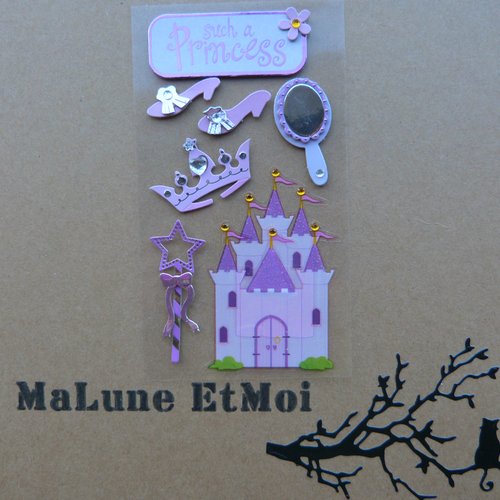 Stickers 3d "princesse"