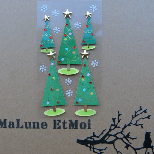 Stickers 3d "sapin"
