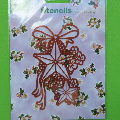Stencils d'embossage étoile noel