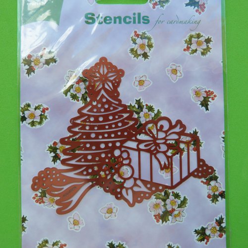 Stencils d'embossage, sapin noel