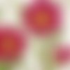 Lot de 2 serviettes en papier - fleurs rouge (victorian peony ivory)
