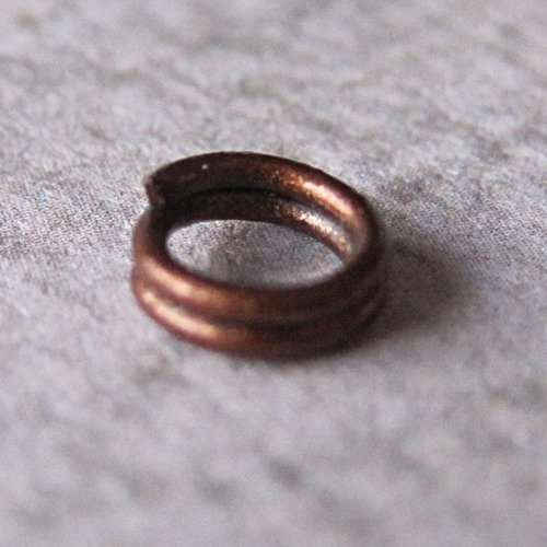 Lot de 20 anneaux en bronze - 4  mm