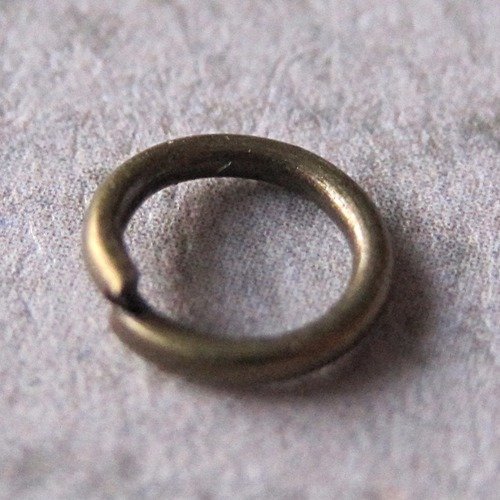 Lot de 20 anneaux en bronze - 5 mm