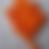 Lot de 10 perles en bois orange 10mm