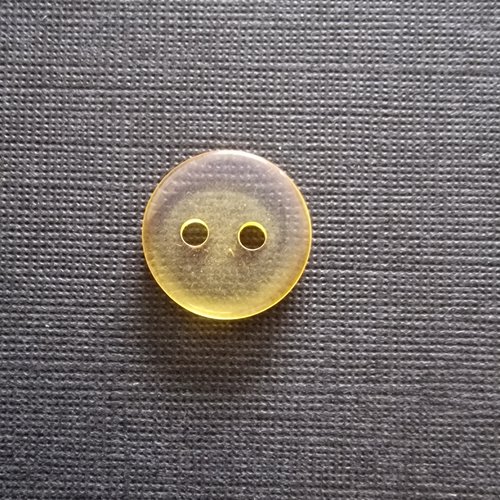 Lot de 5 boutons jaune transparent acrylique
