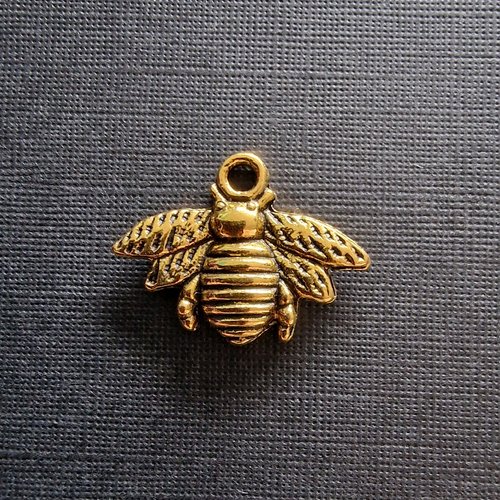 1 breloque abeille dorée