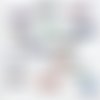 Lot de 12 stickers autocollants transparents libellules (lot 4)