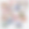 Lot de 16 stickers autocollants transparents champignon (lot 3)
