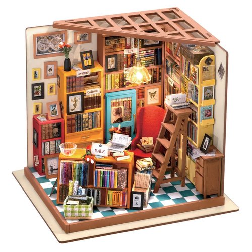 Kit de montage - diy - miniature house - maison miniature - sam's study - l'étude de sam