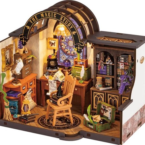 Kit de montage - diy - miniature house - maison miniature - le bureau magique