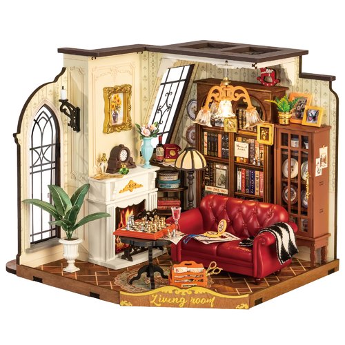 Kit de montage - diy - miniature house - maison miniature - le salon de catherine - catherine’s living room