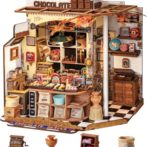 Kit de montage - diy - miniature house - maison miniature - henry’s chocolate - chocolaterie de henry