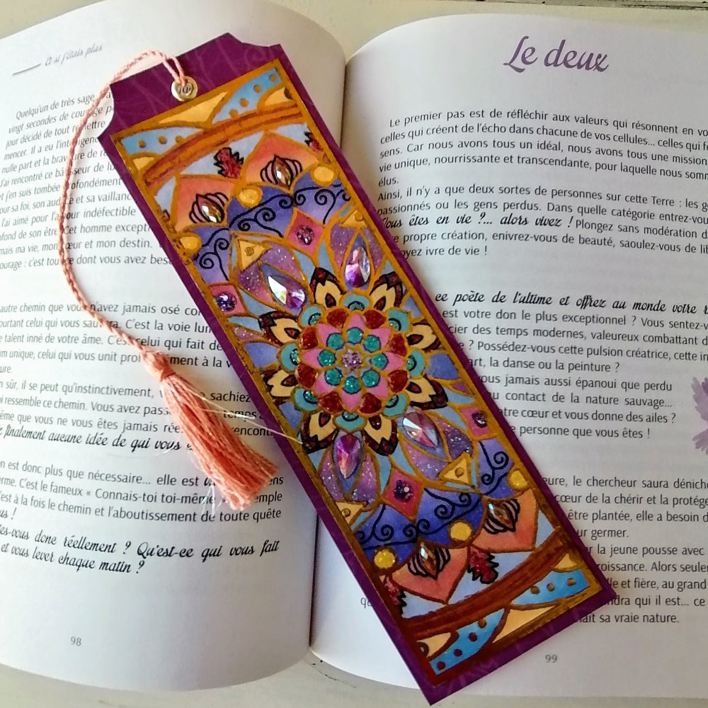 Marque Pages Mandala Citation Un Grand Marche