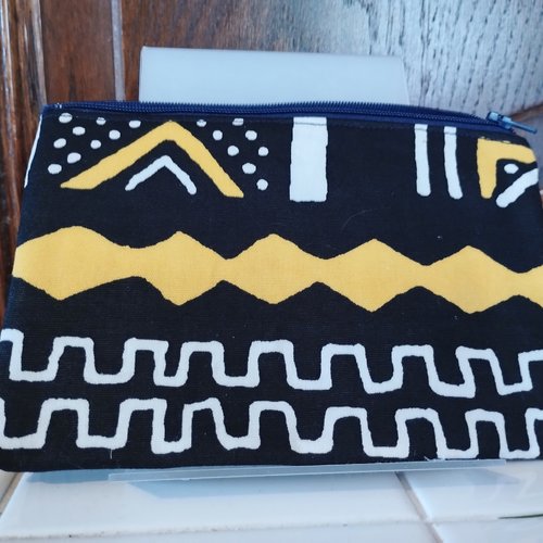 Ppl4 - 010 : pochettes en wax (17cm*10cm)