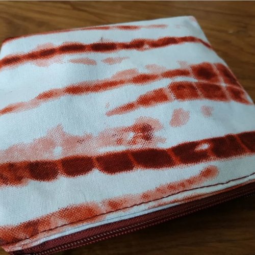 Psm1 - 002 : pochette en wax (10*17 cm)