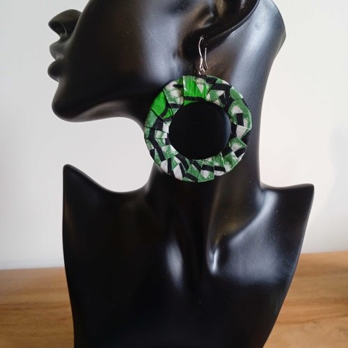 Bo-005 : boucles d'oreilles en wax