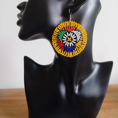 B-012 - boucle d'oreilles massaï