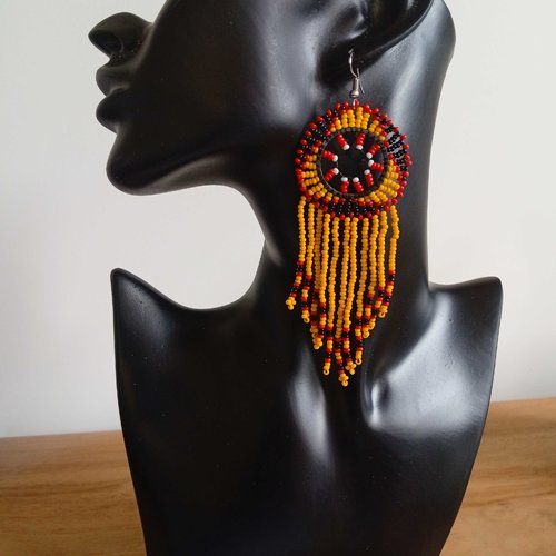 B-014 - boucle d'oreilles massaï