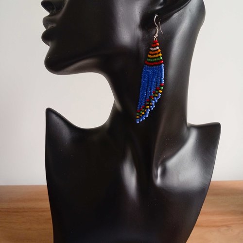 B-019 - boucle d'oreilles massaï