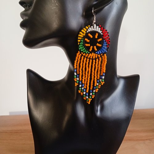 B-021 - boucle d'oreilles massaï