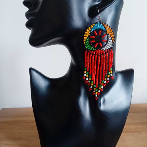 B-022 - boucle d'oreilles massaï