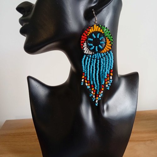 B-025 - boucle d'oreilles massaï