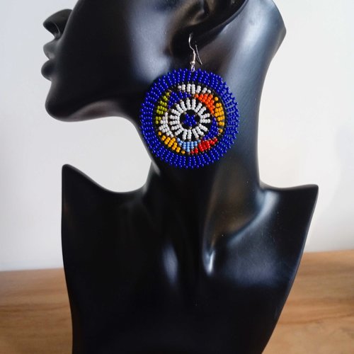 B-031 - boucle d'oreilles massaï