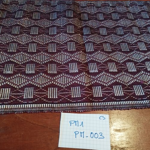 Pm1-003 - véritable bande de pagne manjak tissé coton/soie